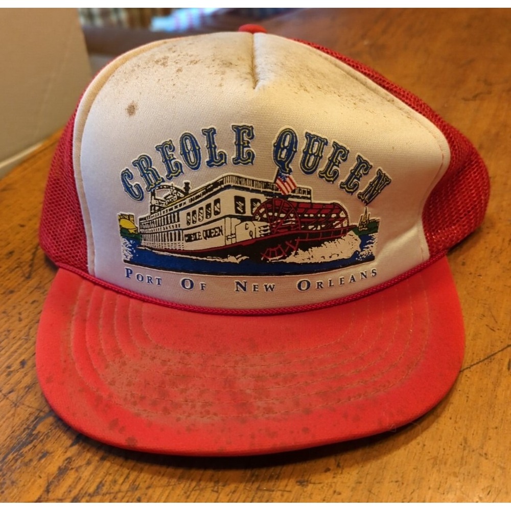 Vintage Snapback Hat Cap Creole Queen Port Of New Orleans
